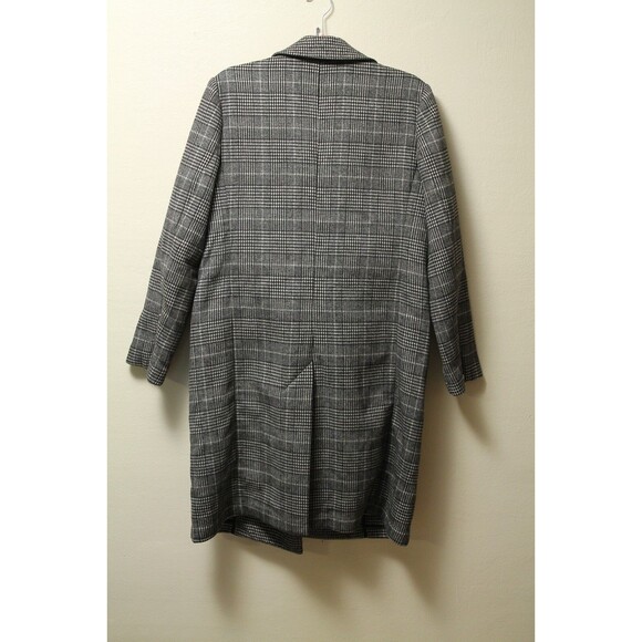 BCBG Max Azria women's wool Coat Per-Owned Black/White Medium Size - Picture 7 of 11